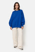 Âme antwerp ulla oversized sweatshirt kobalt blauw